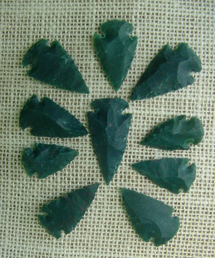 10 stone arrowheads all natural stone replica arrow heads sa515