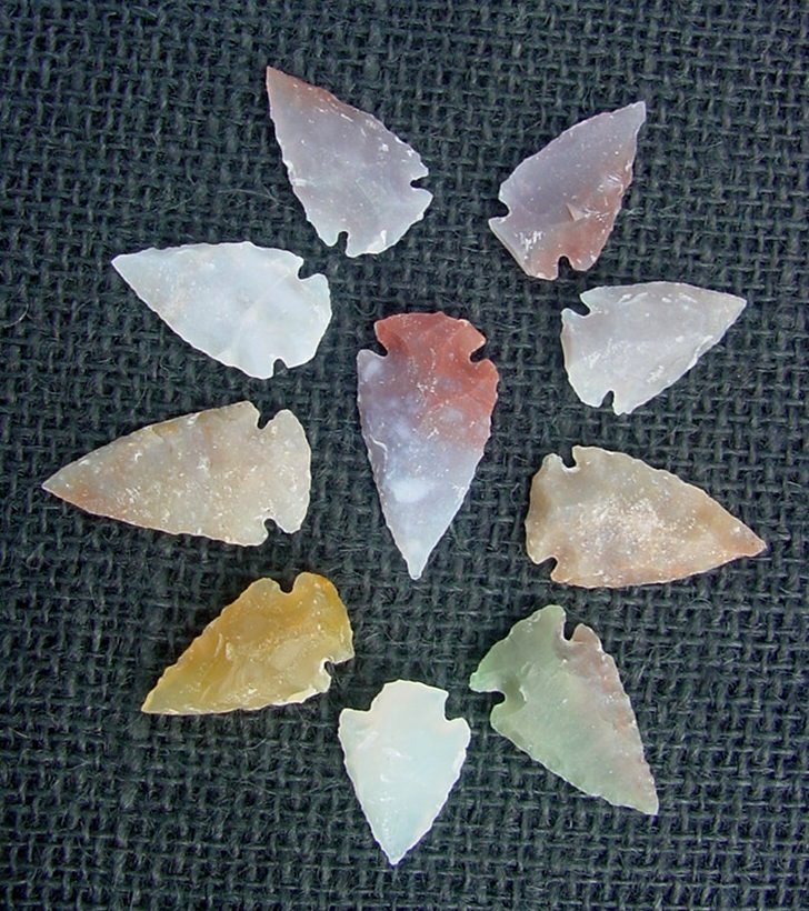 10 transparent arrowheads translucent replica arrowheads tp4