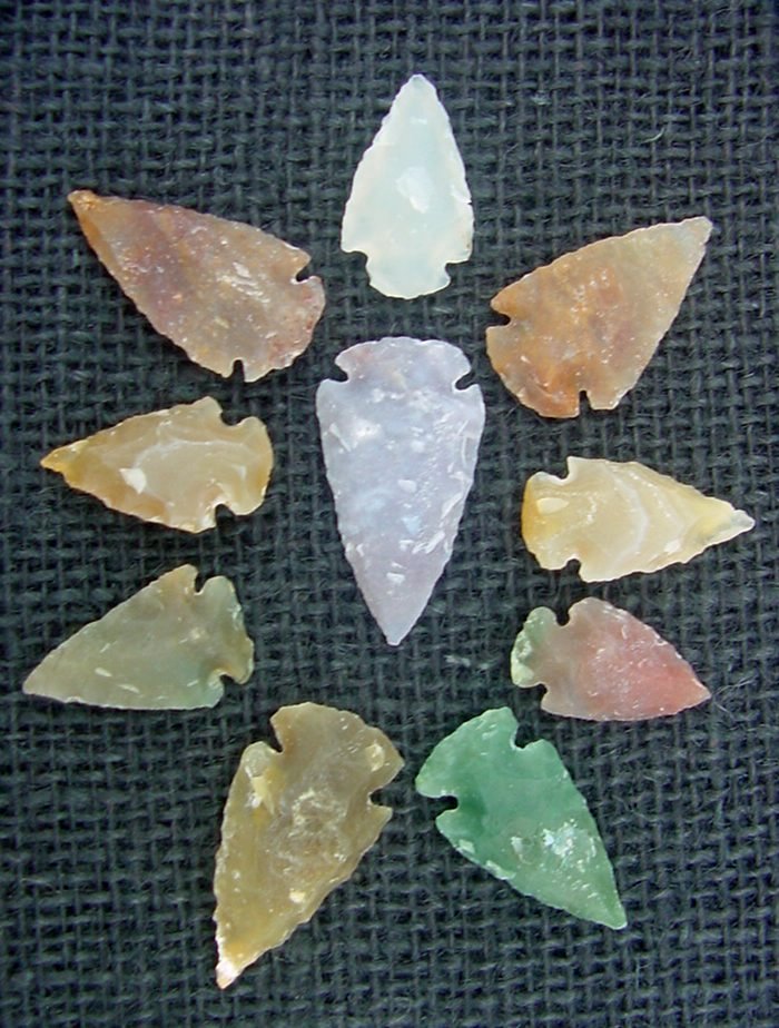 10 transparent arrowheads translucent replica arrowheads tp21