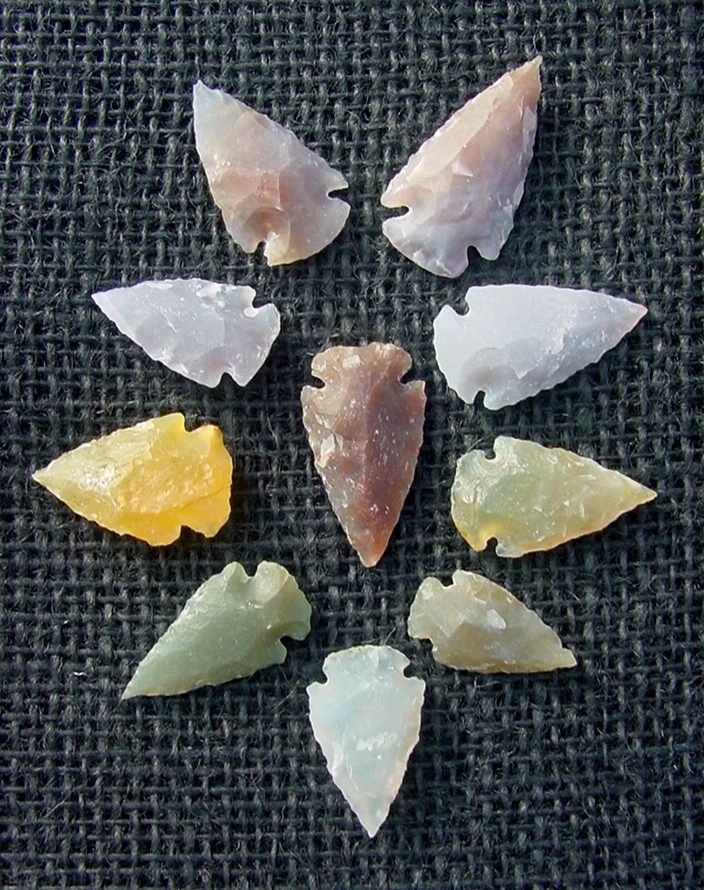 Translucent transparent 10 arrowheads replica arrowheads tp32