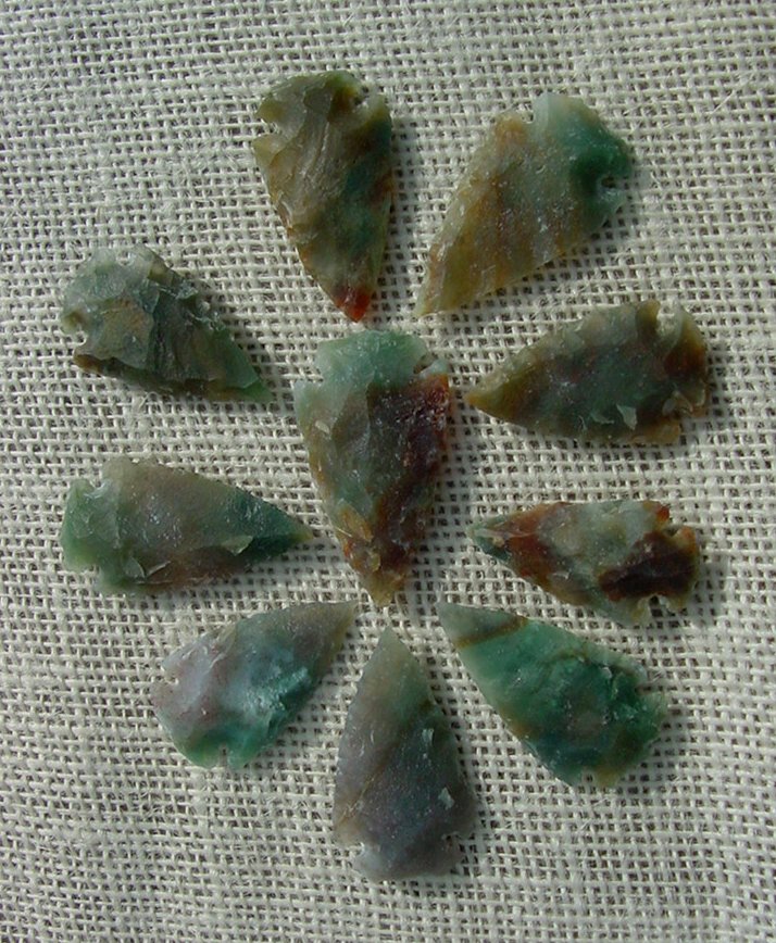 10 transparent arrowheads translucent replica arrowheads tp105