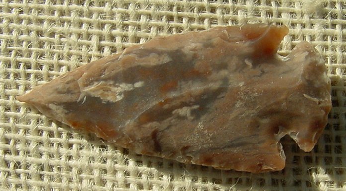 2 1/4" inch arrowhead replica brown stone arrow head point sa349