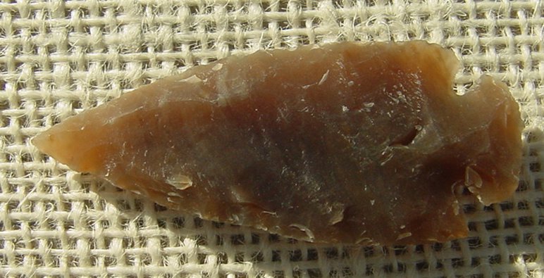 2 1/4" inch arrowhead replica brown stone arrow head point sa351
