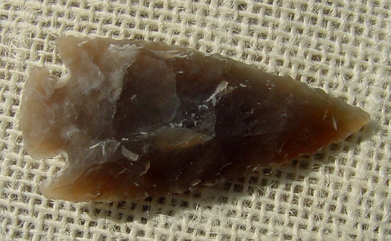 2 1/4" inch arrowhead replica brown stone arrow head point sa331