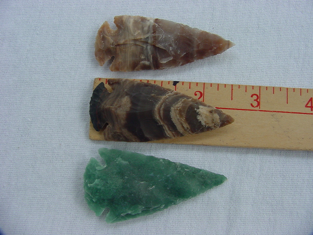 3 arrowheads replica jasper arrow heads 2 1/2 inch xcy117