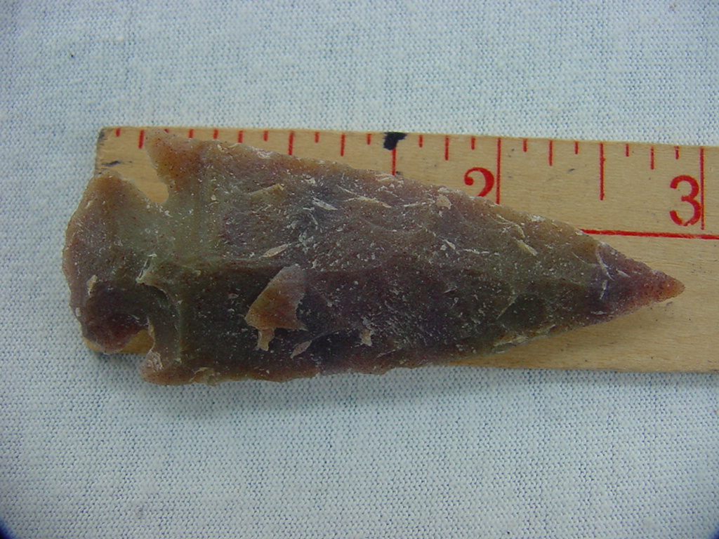 Reproduction arrowhead spear point 2 3/4 inch jasper x872