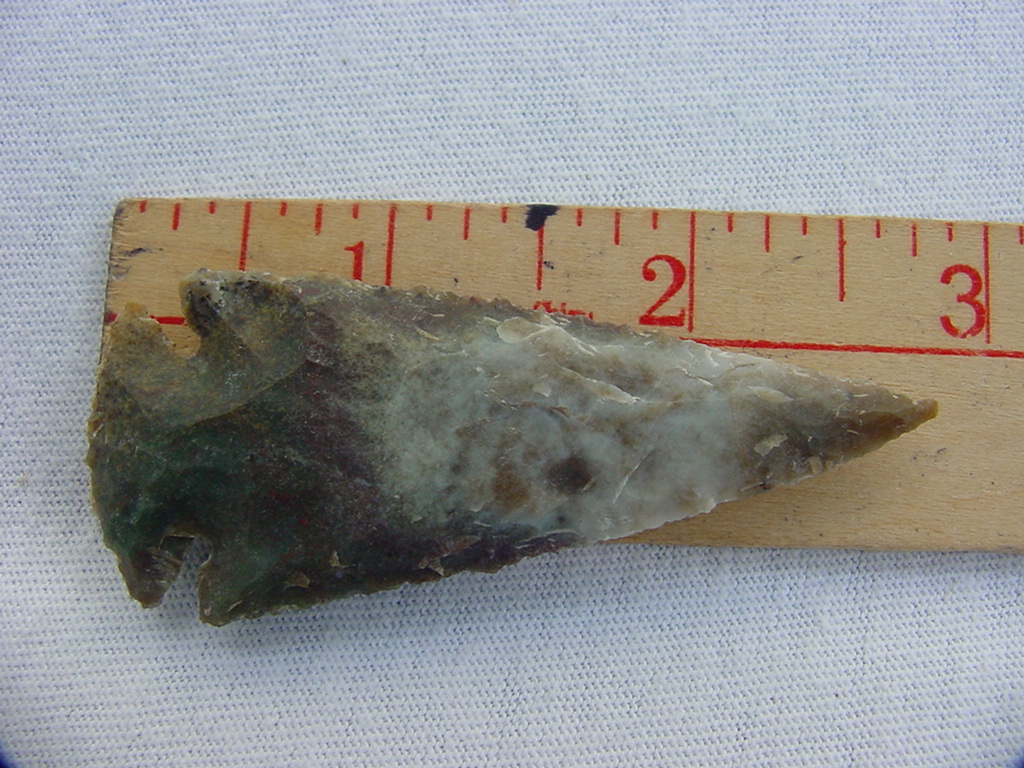 Reproduction arrowhead spear point 2 3/4 inch jasper x879