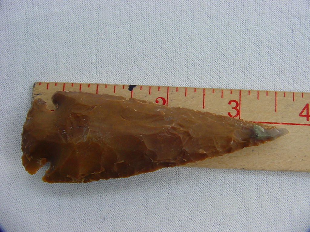 Reproduction spear head spearhead point 3 1/2 inch jasper x692
