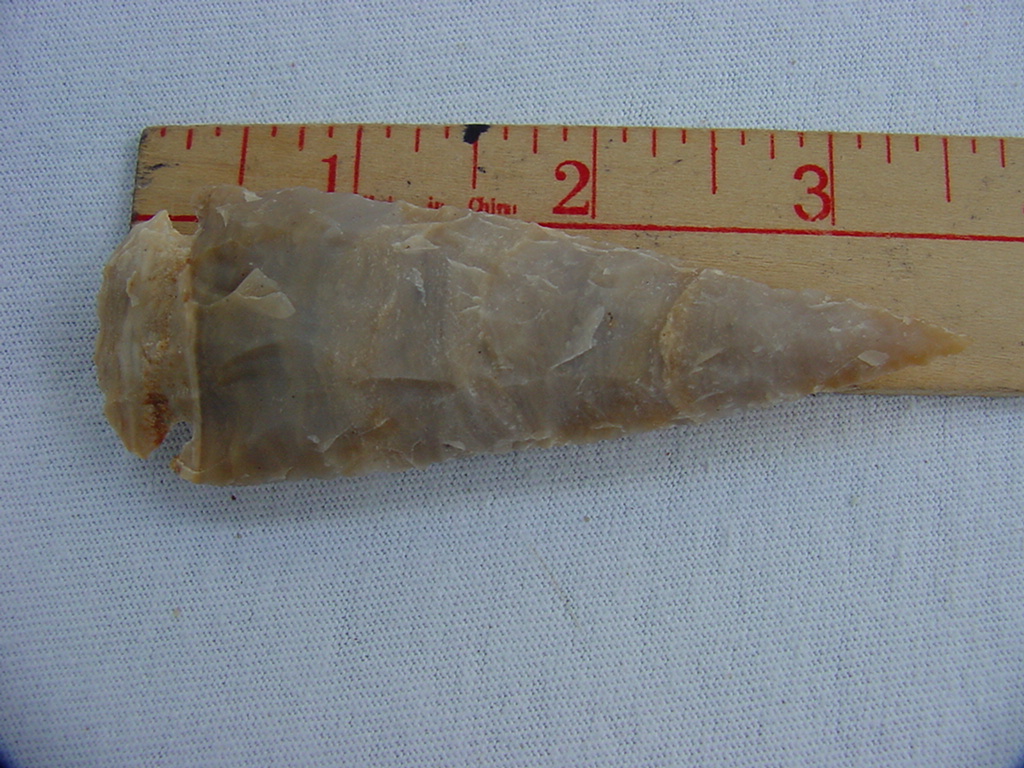 Reproduction arrowhead 3 1/2 inch jasper spearhead z60
