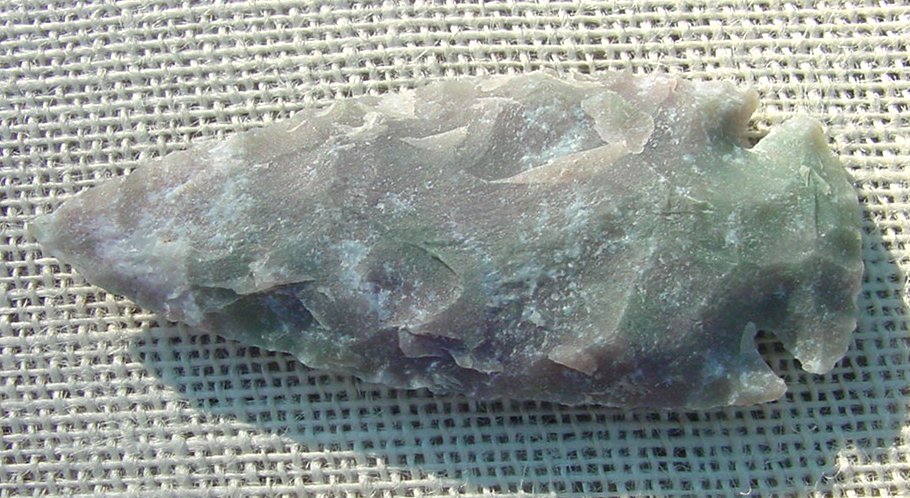4.00" pastel spearhead stone replica wide spear point jw105