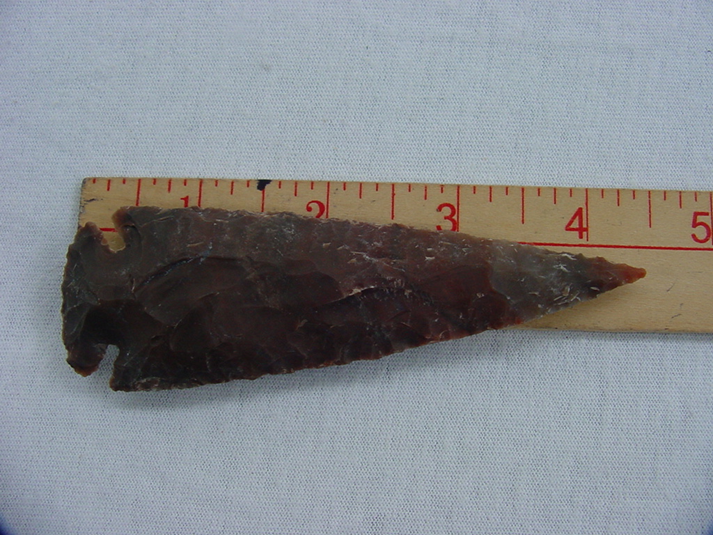 Reproduction arrowheads 4 1/2 inch jasper x583