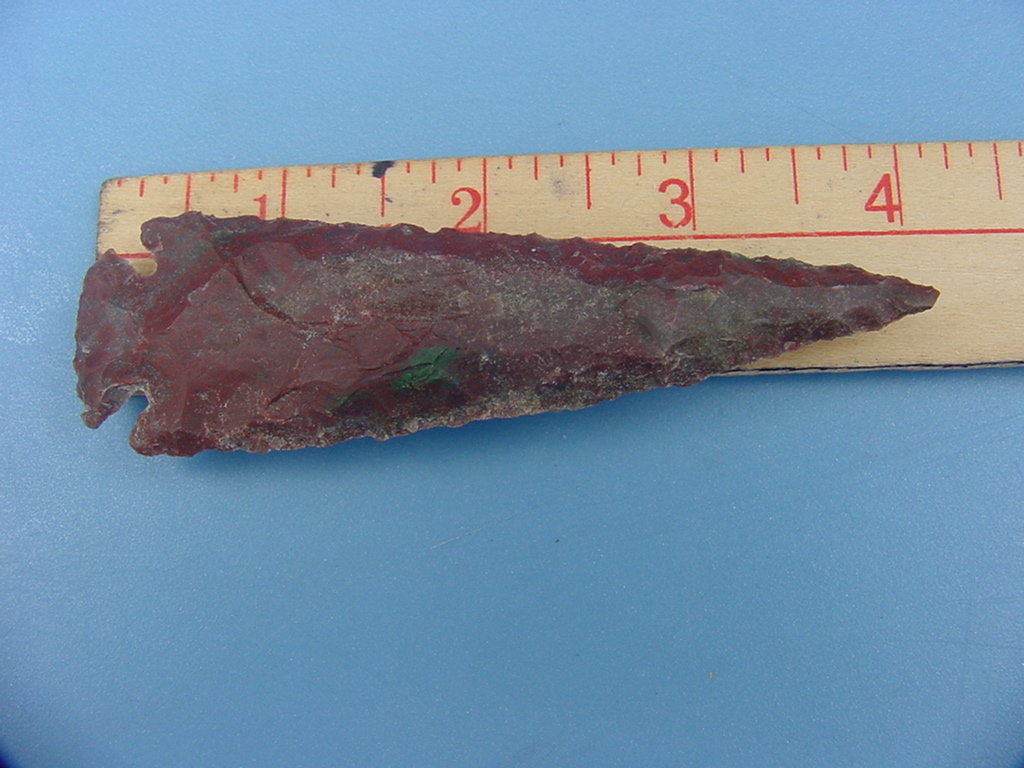 Reproduction arrowhead 4 inch jasper z231