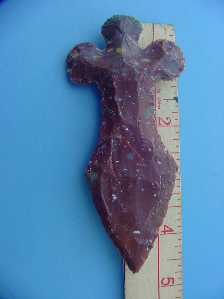 Reproduction arrowhead cross 4 3/4 inch jasper cr63