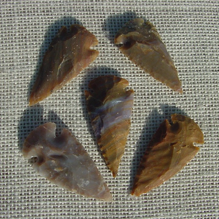 2" inch arrowheads bulk 5 pack reproduction arrow points sa580
