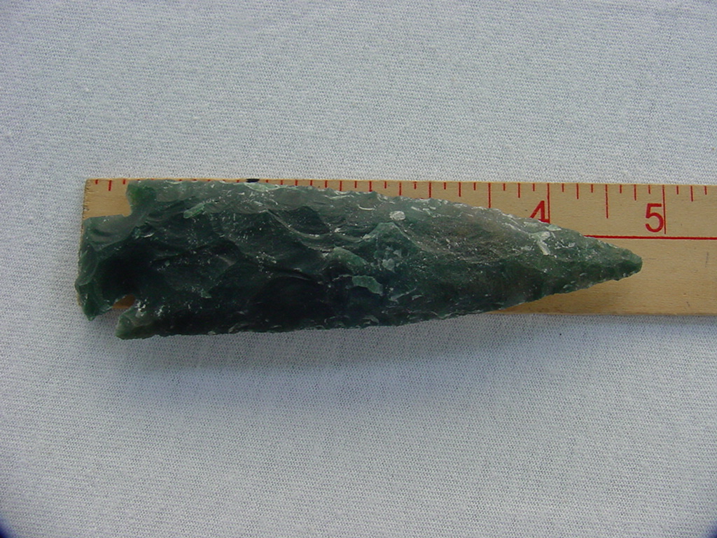 Reproduction arrowheads 4 3/4 inch jasper spearhead point x77