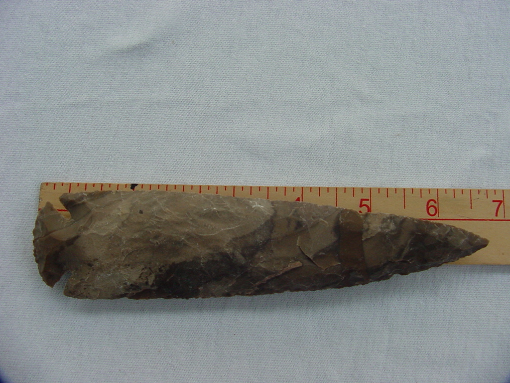 6.50" stone spearhead replica brown stone spear head point x50
