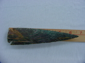 6.50" stone spearhead replica dotted stone spear point x2