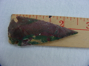 Reproduction arrow head 2 1/2  inch jasper arrowhead x964