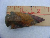 Reproduction arrowhead 2 1/4  inch jasper arrow head x963