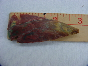 Reproduction arrowhead arrow point 2 3/4  inch jasper z19