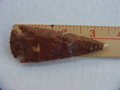 Reproduction spear head spearhead point 3 1/2  inch jasper x802