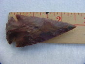 Reproduction arrow head 2 1/2  inch jasper arrowhead x772