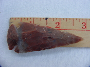 Reproduction arrowhead 3  inch jasper x856