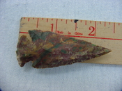 Reproduction arrowhead 2 1/4  inch jasper arrow head x770