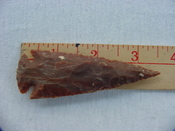 Reproduction arrowhead 3 1/2  inch jasper arrow head x807