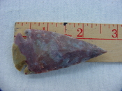 Reproduction arrowhead spear point 2 3/4  inch jasper x755