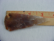 Reproduction arrowhead 3 1/2  inch jasper spearhead  x828