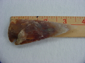 Reproduction arrowhead 3 1/2  inch jasper spearhead  x828
