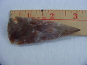 Reproduction arrowhead 3  inch jasper x851