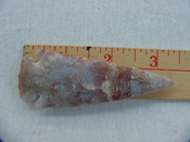 Reproduction arrowhead 3 1/2  inch jasper spearhead x808