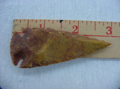 Reproduction arrowhead spear point 2 3/4  inch jasper x787