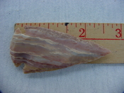 Reproduction arrowhead  spear point 2 3/4  inch jasper x776