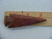 Reproduction spearhead point spear head 3 1/4  inch jasper x813