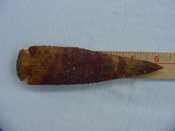 Reproduction spearhead stone spear heads 6 inch jasper x8