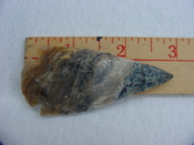 Reproduction arrowhead spear point 2 3/4  inch jasper x791