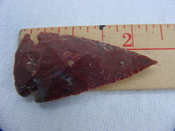 Reproduction arrowhead 2 1/4  inch jasperarrow head x762