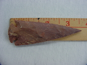 Reproduction spear head spearhead point 3 1/2  inch jasper x829