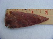 Reproduction arrowhead 3  inch jasper x847