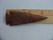 Reproduction spearhead point spear head 3 1/4  inch jasper x826