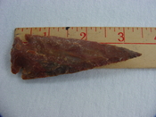 Reproduction spearhead point spear head 3 1/4  inch jasper x826