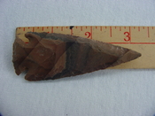 Reproduction spearhead point spear head 3 1/4  inch jasper x846
