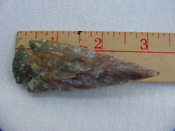 Reproduction spearhead point spear head 3 1/4  inch jasper x801