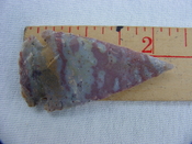 Reproduction arrowhead 2 1/4  inch jasper arrow heads x799