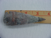 Reproduction spear head spearhead point 3 1/2  inch jasper x831