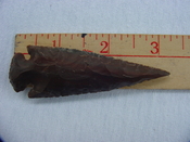 Reproduction spearhead point spear head 3 1/4  inch jasper x837
