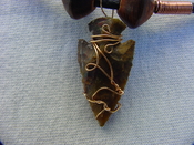 Arrowhead necklace stone reproduction jasper# 6